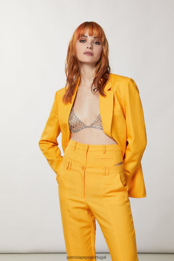 Patrizia Pepe mulheres deslizamento de arranha-céus laranja suculenta vestuário TX086V217