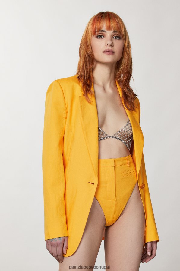 Patrizia Pepe mulheres deslizamento de arranha-céus laranja suculenta vestuário TX086V217