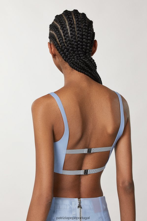 Patrizia Pepe mulheres sutiã fino de conexão poeira do céu vestuário TX086V554