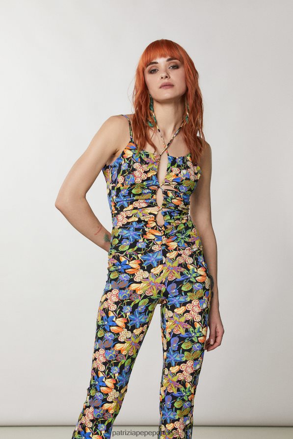 Patrizia Pepe mulheres maiô estampado de uma peça flor do metaverso vestuário TX086V329