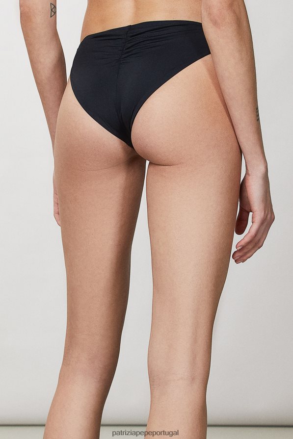 Patrizia Pepe mulheres parte de baixo do biquíni de cintura baixa Nero vestuário TX086V235