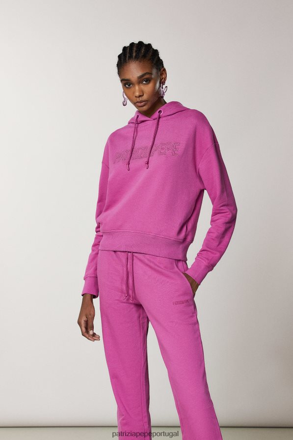 Patrizia Pepe mulheres moletom essencial orquídea roxa vestuário TX086V535