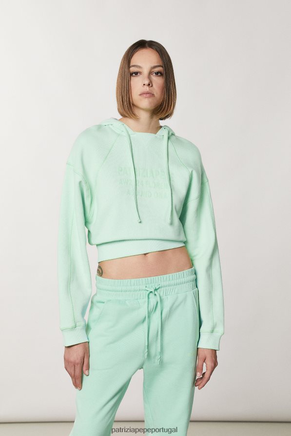 Patrizia Pepe mulheres moletom essencial planeta verde vestuário TX086V134