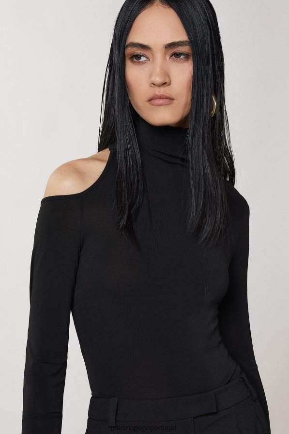 Patrizia Pepe mulheres suéter de jersey fino Nero vestuário TX086V444