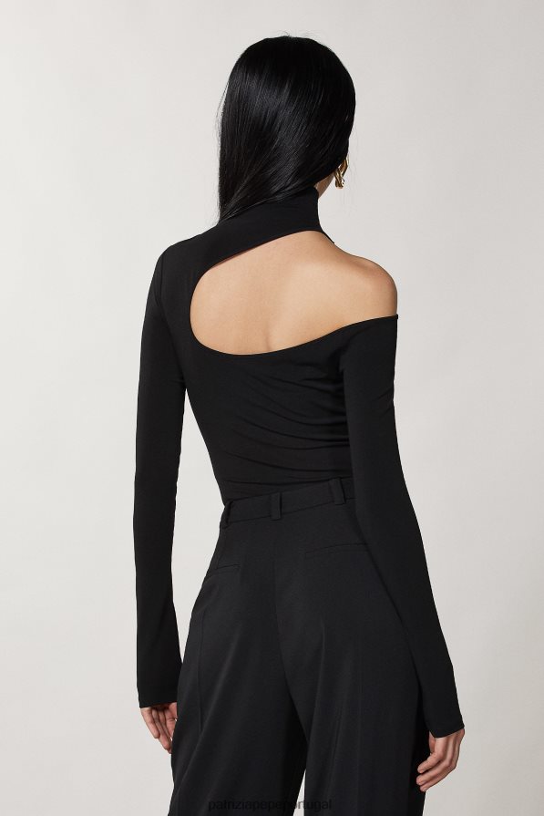 Patrizia Pepe mulheres suéter de jersey fino Nero vestuário TX086V444