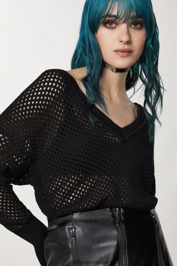 Patrizia Pepe mulheres suéter de malha de viscose Nero vestuário TX086V14