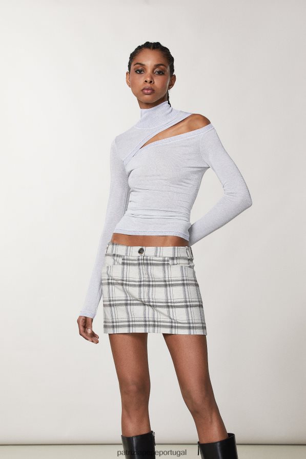 Patrizia Pepe mulheres suéter lurex slim fit lurex cinza mineral vestuário TX086V121