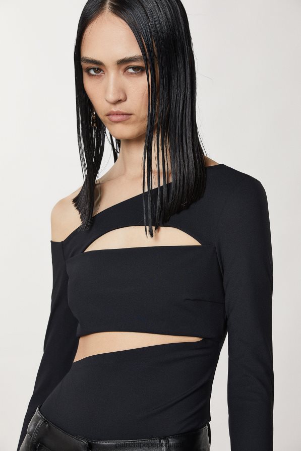 Patrizia Pepe mulheres suéter técnico Nero vestuário TX086V168