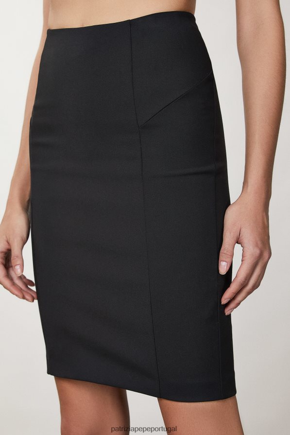 Patrizia Pepe mulheres saia lápis midi Nero vestuário TX086V577