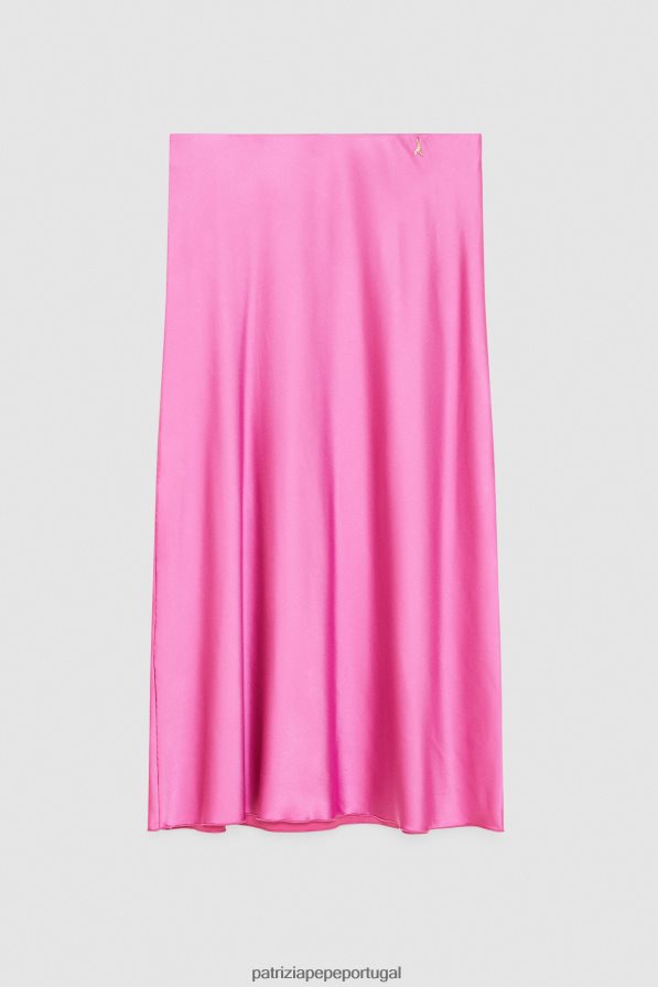 Patrizia Pepe mulheres saia midi orquídea roxa vestuário TX086V517