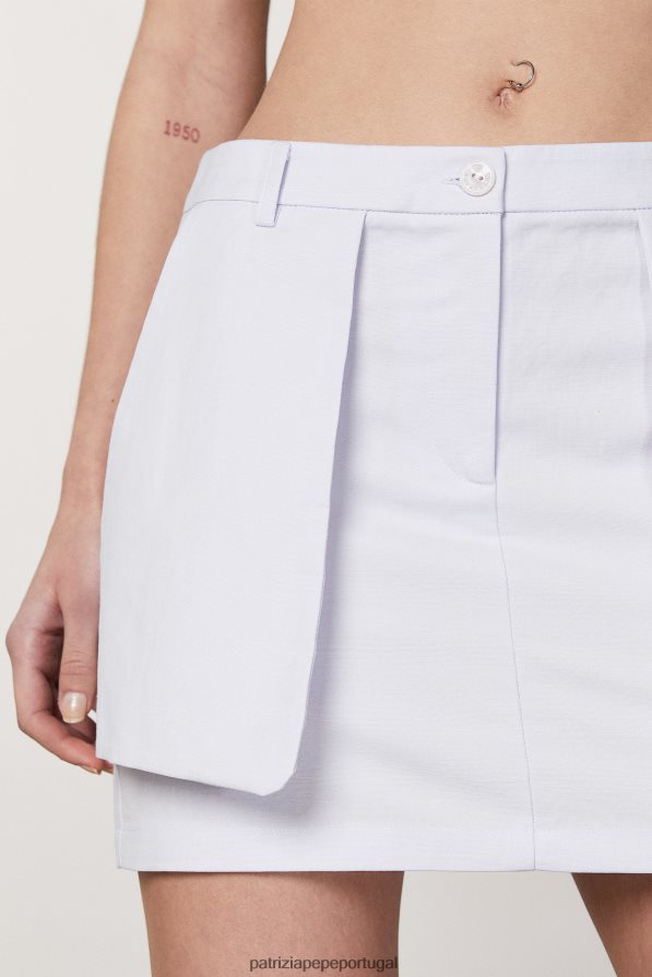 Patrizia Pepe mulheres minissaia cargo lilás cinza vestuário TX086V381