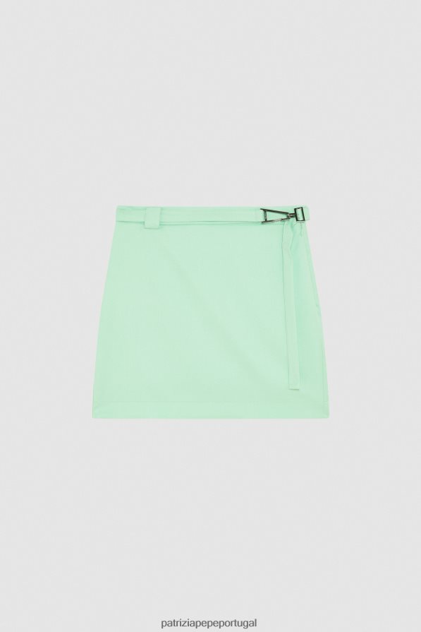 Patrizia Pepe mulheres minissaia de flanela planeta verde vestuário TX086V174