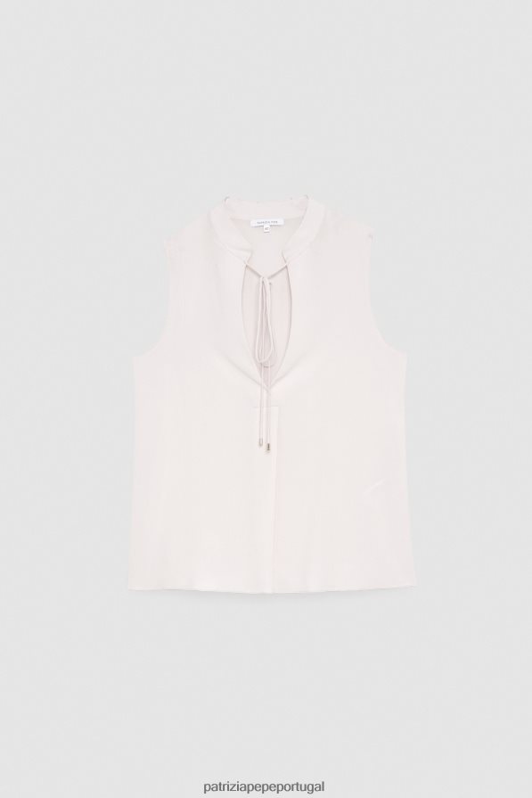 Patrizia Pepe mulheres camisa sem mangas nude rosado vestuário TX086V368