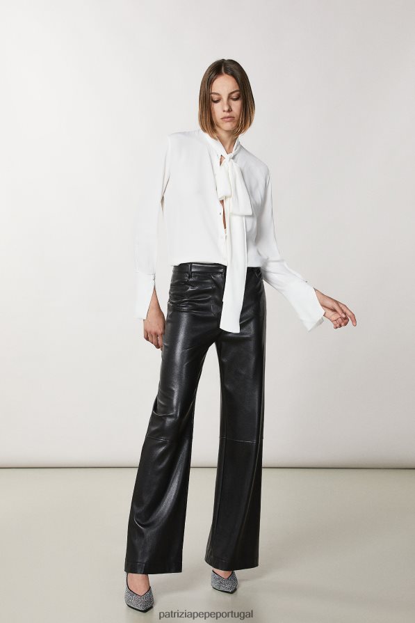 Patrizia Pepe mulheres camisa de manga comprida branco vestuário TX086V104