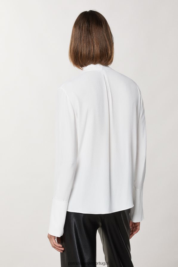 Patrizia Pepe mulheres camisa de manga comprida branco vestuário TX086V104