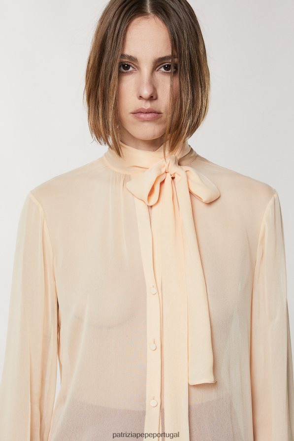 Patrizia Pepe mulheres vestido camisa de viscose rubor astral vestuário TX086V81