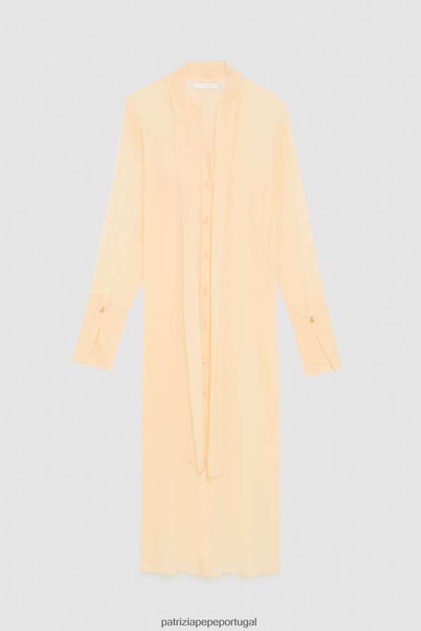 Patrizia Pepe mulheres vestido camisa de viscose rubor astral vestuário TX086V81