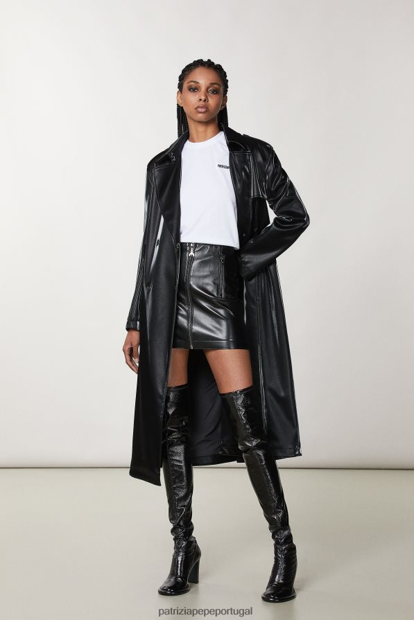 Patrizia Pepe mulheres camiseta de algodão branco ótico vestuário TX086V156