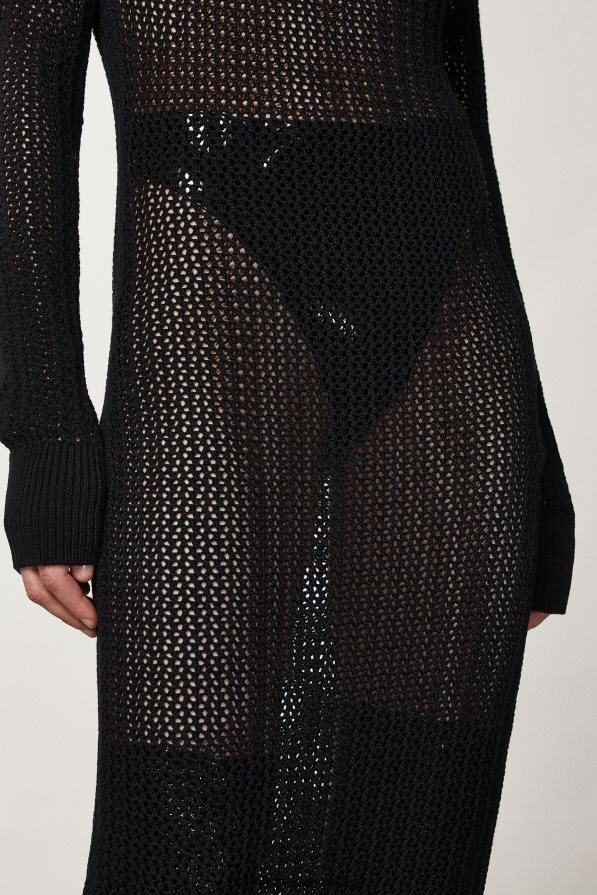 Patrizia Pepe mulheres vestido de viscose justo Nero vestuário TX086V13