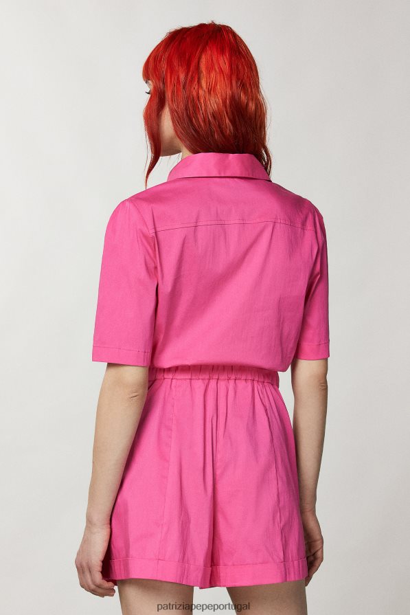 Patrizia Pepe mulheres macacão essencial pétala fúcsia vestuário TX086V247