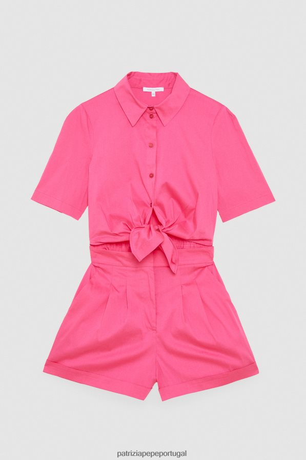 Patrizia Pepe mulheres macacão essencial pétala fúcsia vestuário TX086V247