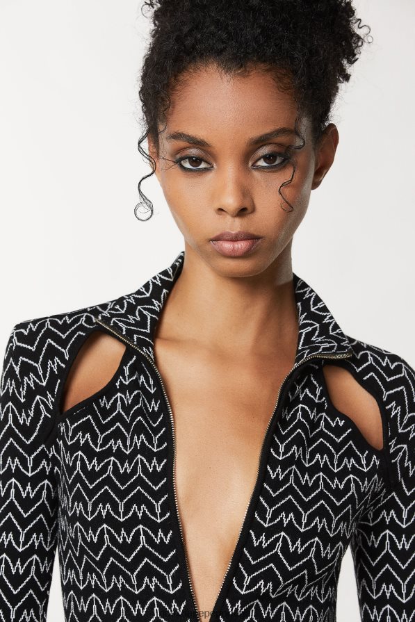 Patrizia Pepe mulheres macacão slim fit monograma monograma preto vestuário TX086V629