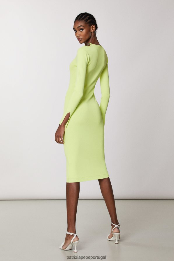 Patrizia Pepe mulheres vestido de corrente limão ensolarado vestuário TX086V696