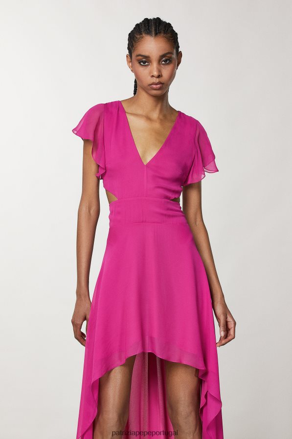 Patrizia Pepe mulheres vestido de viscose flash fuxia vestuário TX086V70