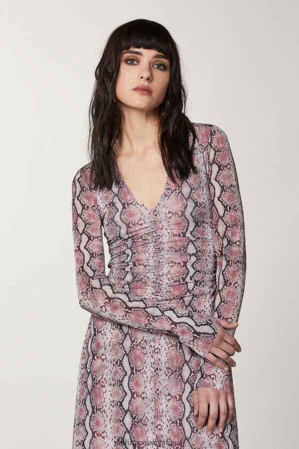 Patrizia Pepe mulheres vestido longo com estampa python impressão python sonhadora vestuário TX086V478