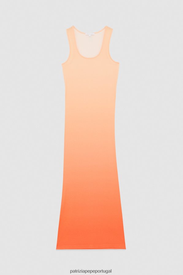 Patrizia Pepe mulheres vestido longo sem mangas impressão de degradação astral vestuário TX086V59