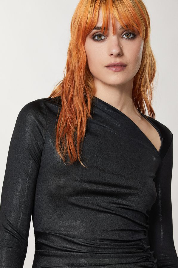 Patrizia Pepe mulheres elegante vestido de jérsei Nero vestuário TX086V103