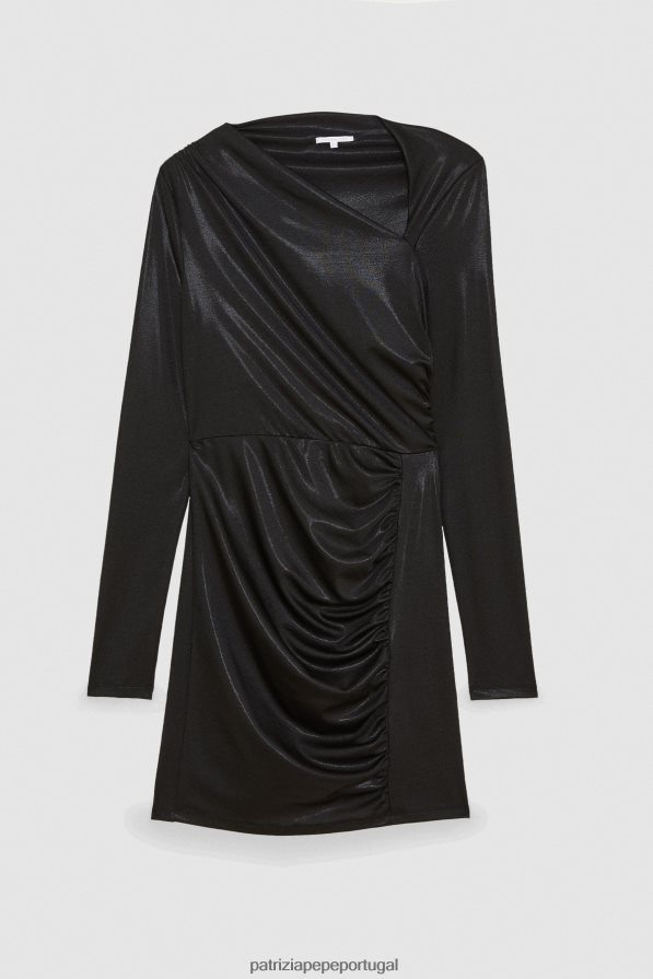 Patrizia Pepe mulheres elegante vestido de jérsei Nero vestuário TX086V103