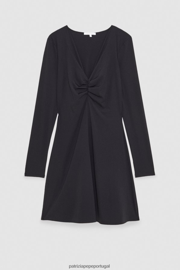 Patrizia Pepe mulheres minivestido em jersey Nero vestuário TX086V161