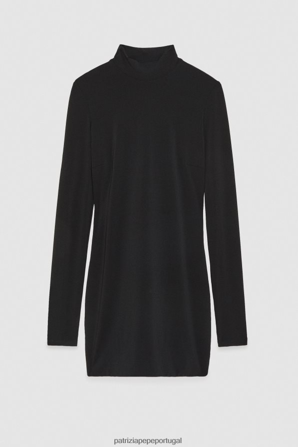 Patrizia Pepe mulheres minivestido sem costas Nero vestuário TX086V679