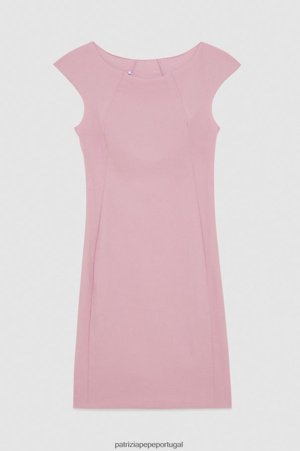 Patrizia Pepe mulheres vestido curto com bainha violeta malva vestuário TX086V691