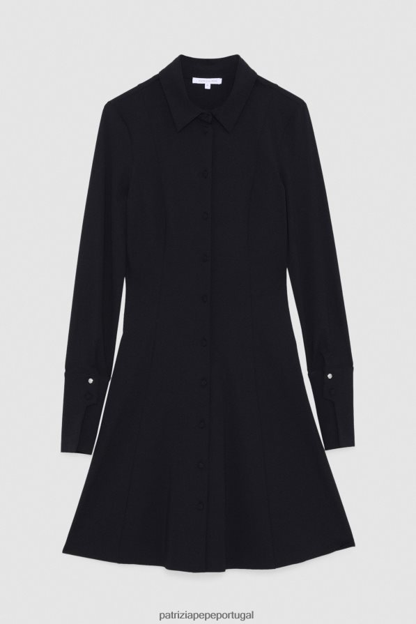 Patrizia Pepe mulheres vestido de camisa Nero vestuário TX086V559
