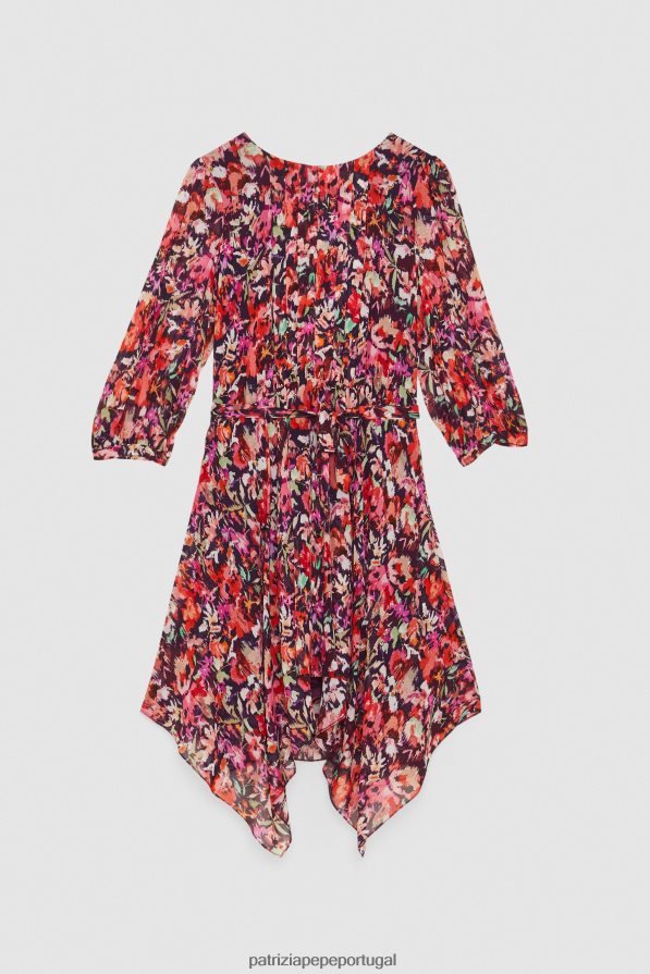 Patrizia Pepe mulheres vestido de viscose macio flormarciana vestuário TX086V57