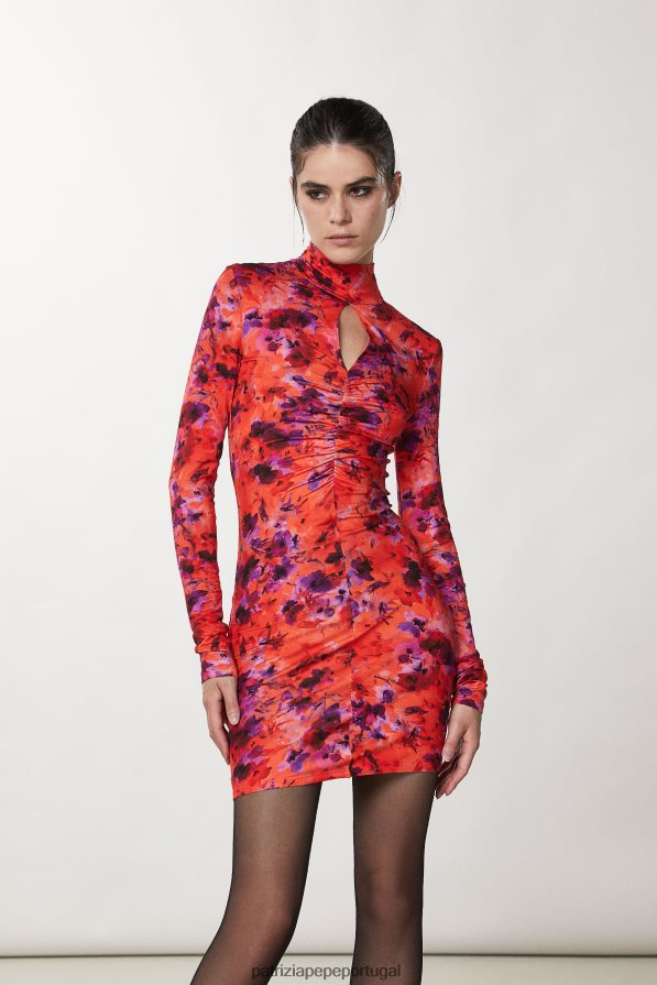 Patrizia Pepe mulheres vestido essencial com estampa infravermelha menorinfrarougepri vestuário TX086V643